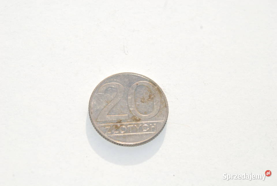 Stara moneta 20 Polska 1989 antyk zabytek Cieszyn