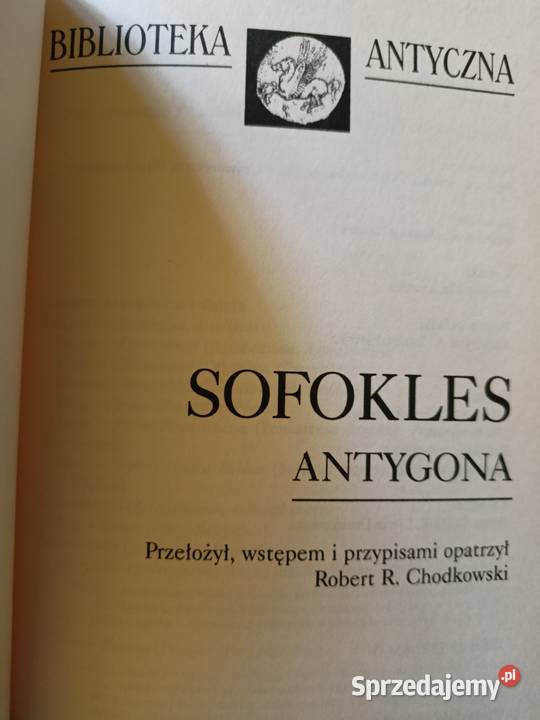 Antygona Sofokles książki używane Warszawa miękka sprzedam