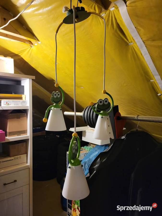 żyrandol lampa sufitowa żabki frog Kliczków