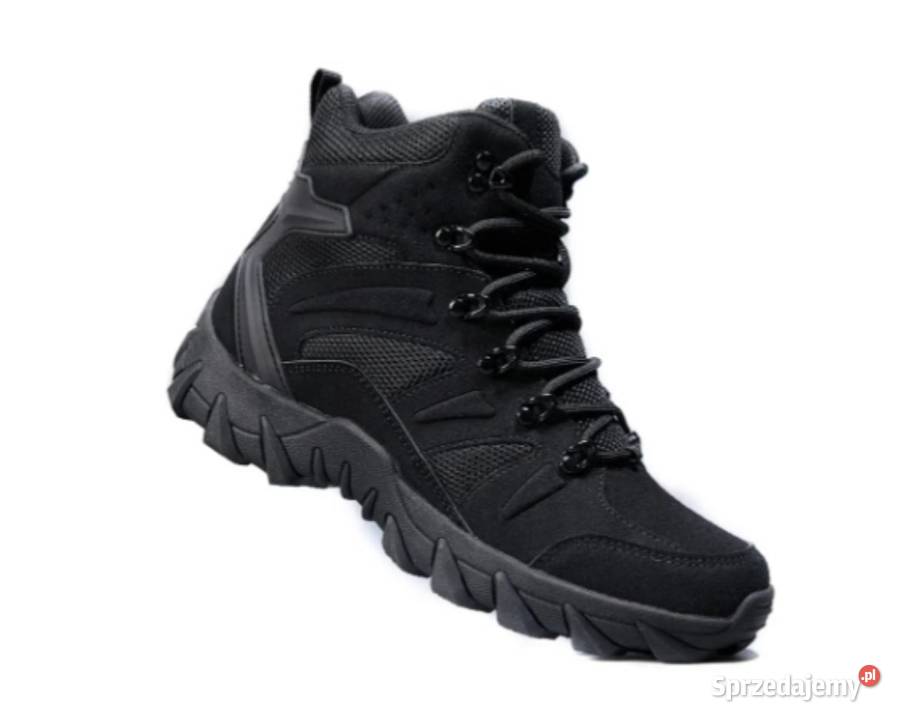 Buty trekkingowe wojskowe wodoodporne czarne