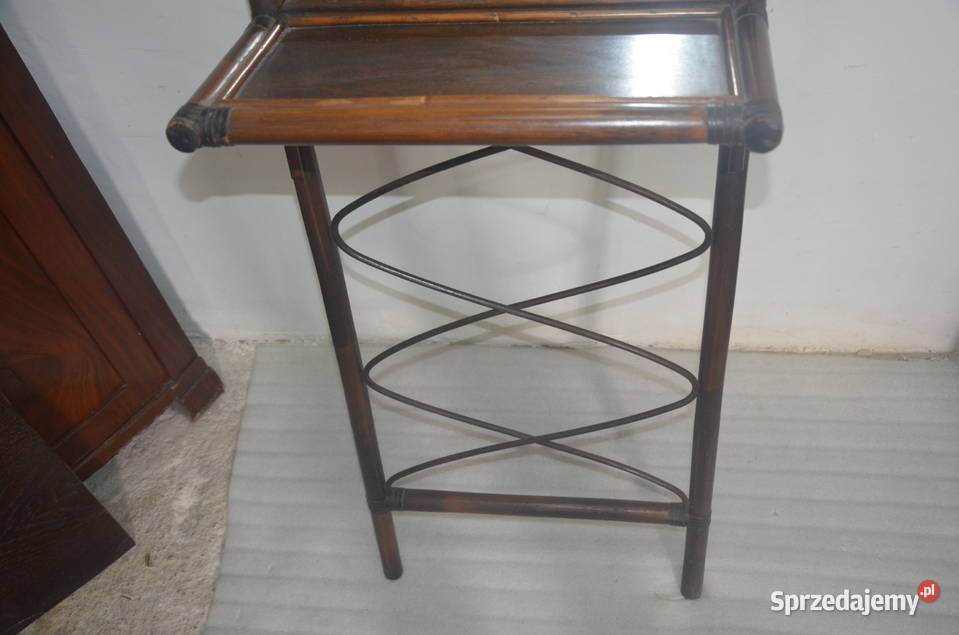 lustro z półkami z bukowego drewna Lustra Bydgoszcz