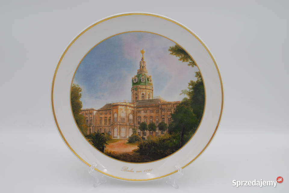 Trzy talerze dekoracyjne KPM Berlin porcelana Poznań sprzedam