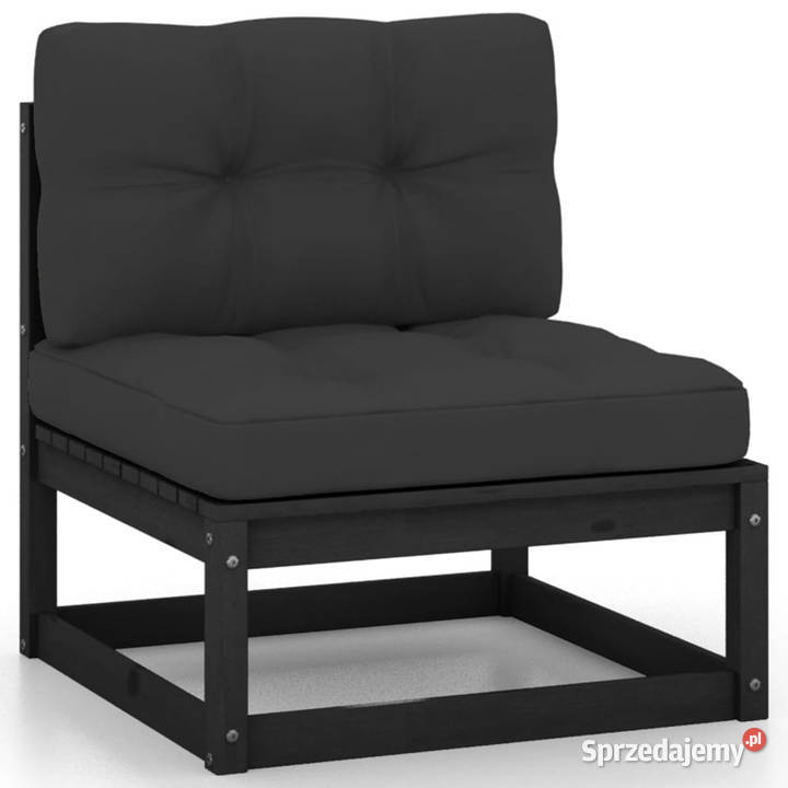 3osobowa sofa ogrodowa z poduszkami lite drewno