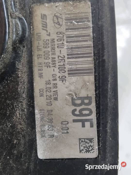 LUSTERKO LEWE 5PIN EUROPA Hyundai i30 I 20072012 Rok produkcji 2010