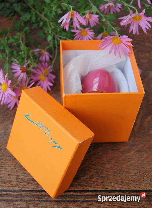 Jajo złocone ceramika Emaux de Longwy Francja