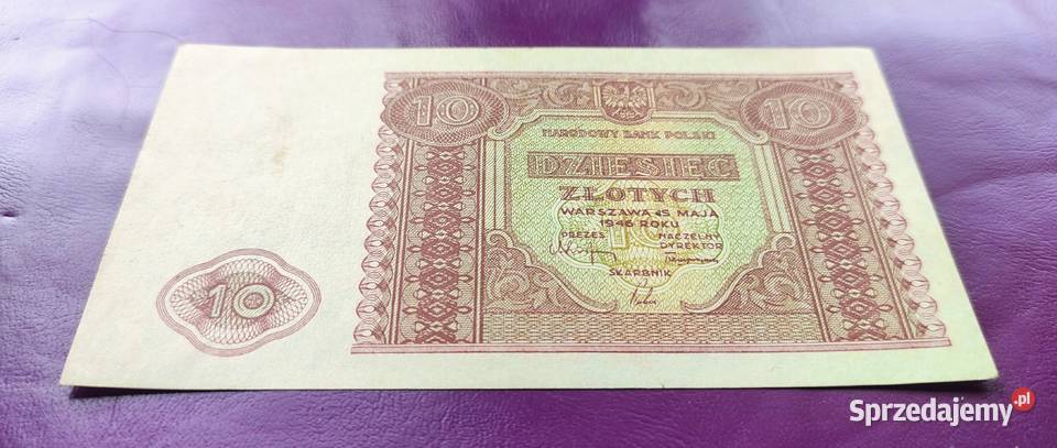 Banknot z PRL 10 15 Maja 1946 r Piękny stan sprzedam
