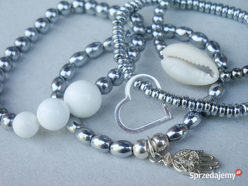 Bransoletki damskie z Hematytów srebrnych4 świętokrzyskie Kielce