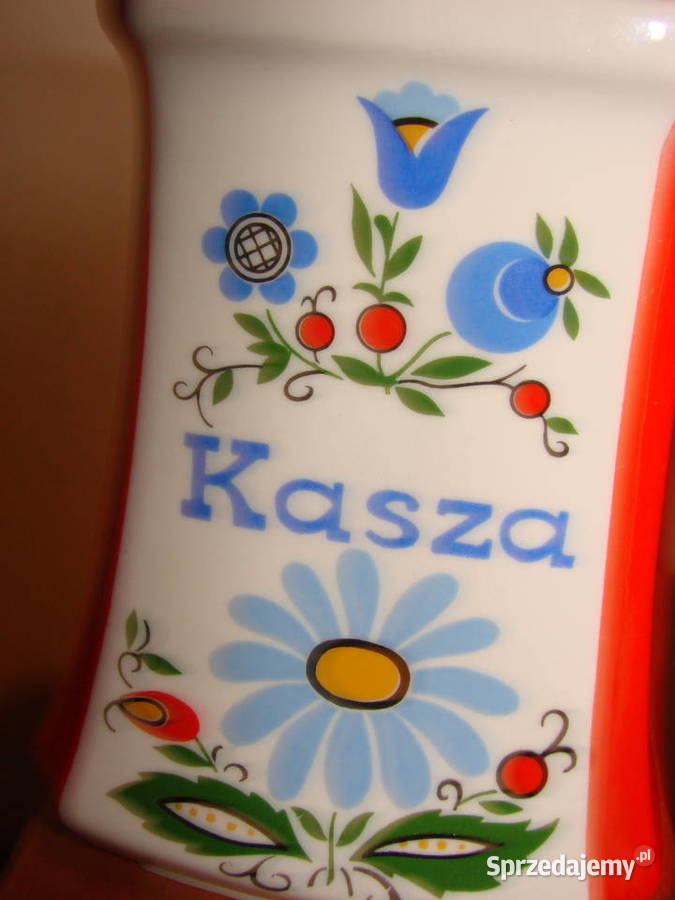 Lubiana wzór kaszubski pojemnik kuchenny Pruszcz Gdański sprzedam