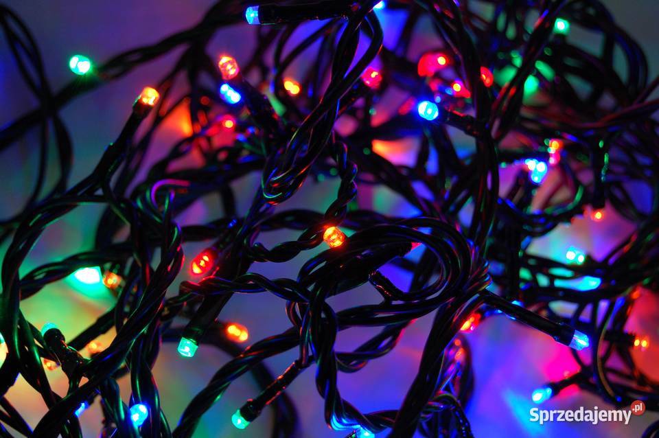 Lampki choinkowe wewnętrzne 100 LED multicolor