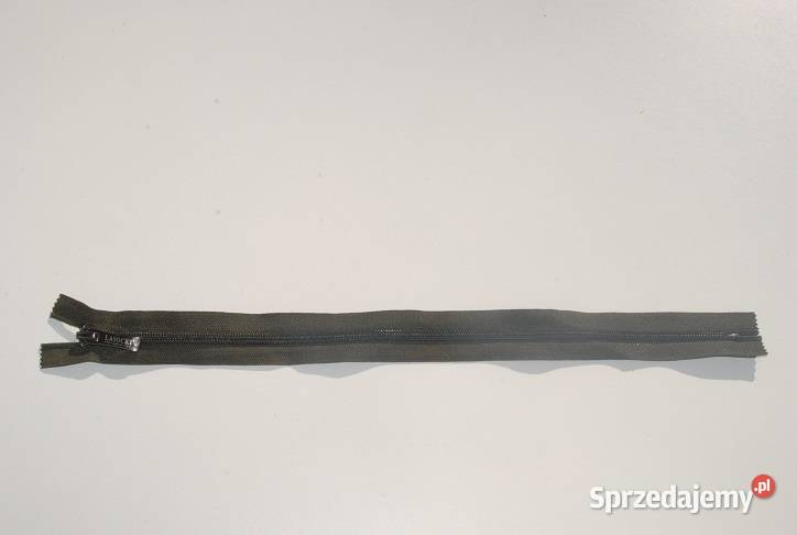 Zamek błyskawiczny 40 taśma z suwakiem Khaki Cieszyn sprzedam