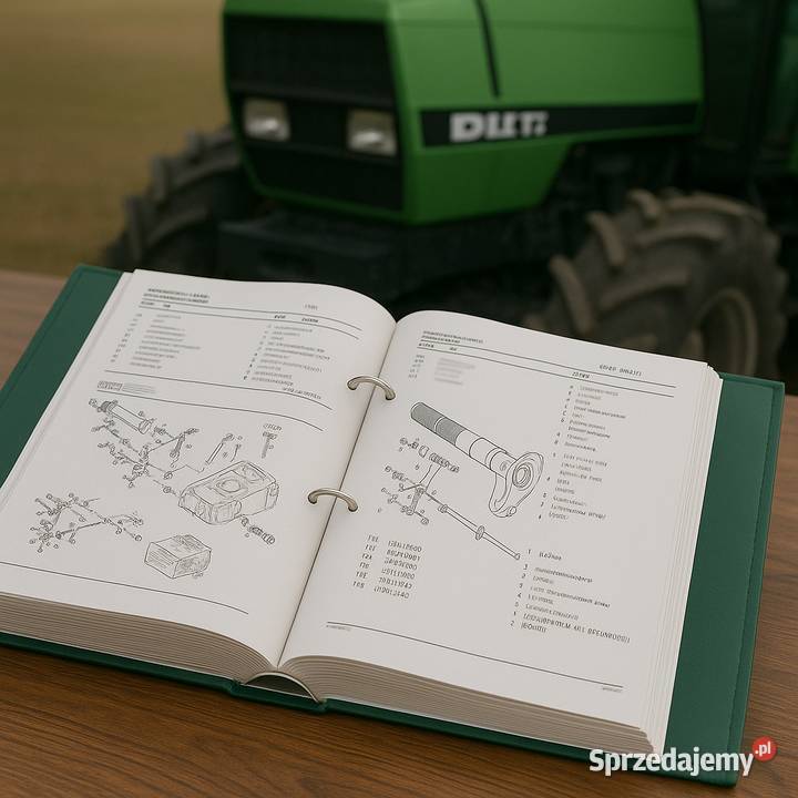 DEUTZ FAHR DX 110 katalog części Polsku Rok wydania 1980 Gdańsk