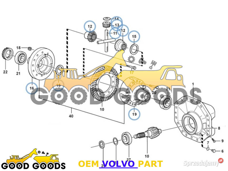 VOLVO MECHANIZM RÓŻNICOWY AWB30 11102045 Władysławów