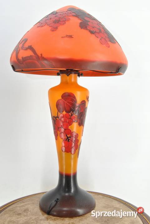 Lampa Stołowa Gabinetowa Biurowa Szkło Emile Kraków