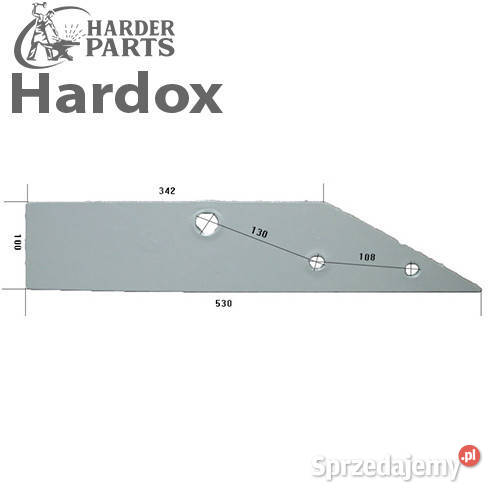 Płoza krótka HARDOX 85578L części do pługa podlaskie Suwałki sprzedam