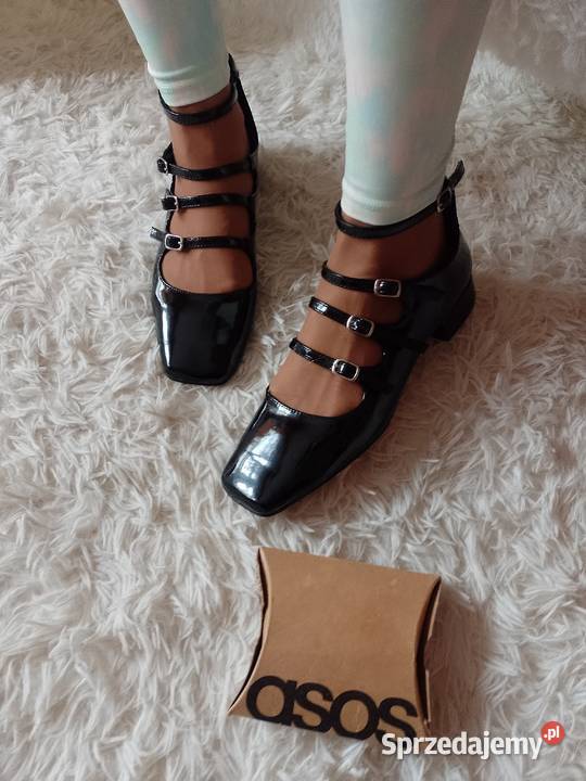 40 ASOS Design Czarne zmysłowe baleriny z Damskie Kraków sprzedam