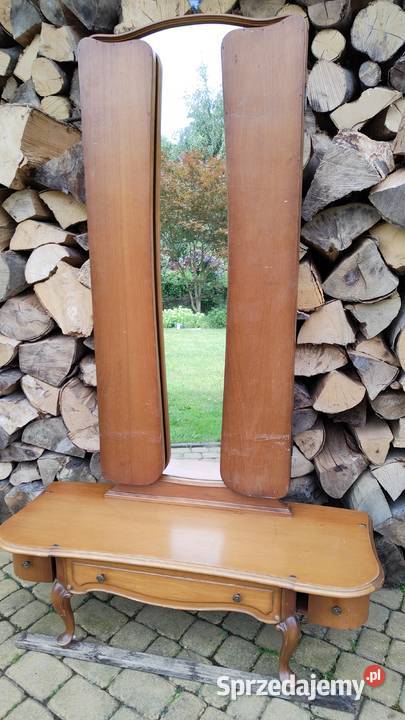 Toaletka drewniana na giętych nóżkach konsola Rzeszów sprzedam