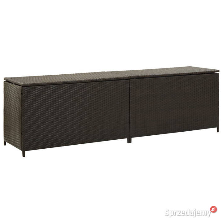 Skrzynia ogrodowa z polirattanu 200 x 50 x 60 Warszawa