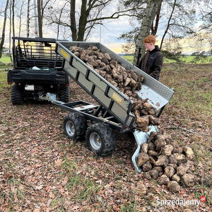 Przyczepa ATV 1420 z zasilanym elektrycznie Czarna Woda sprzedam