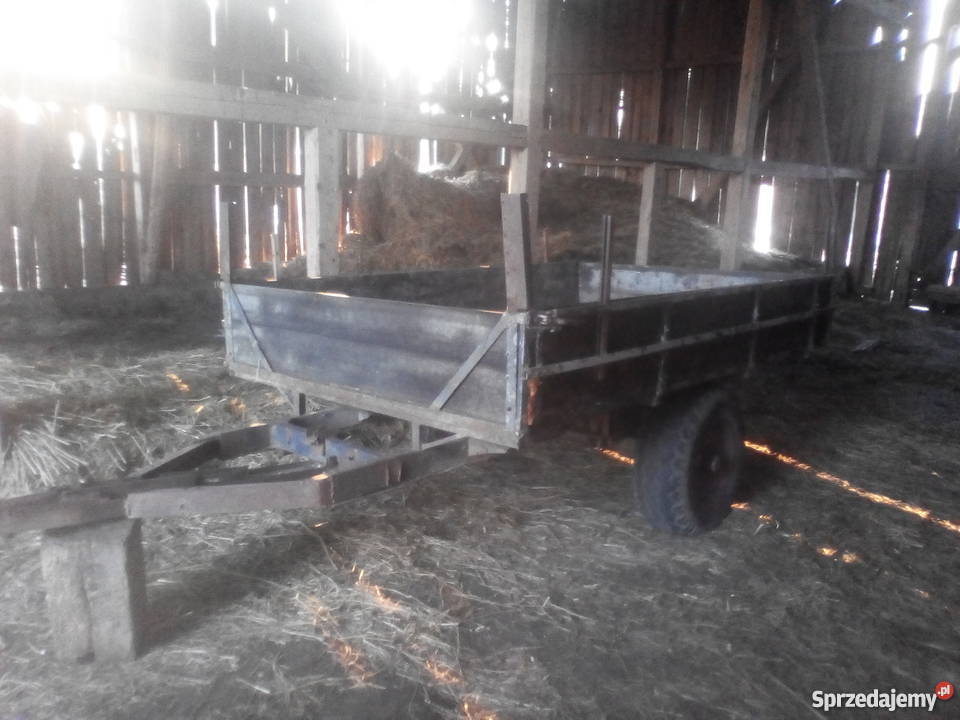 Przyczepa jedno osiowa Maszyny rolnicze Gierkiny