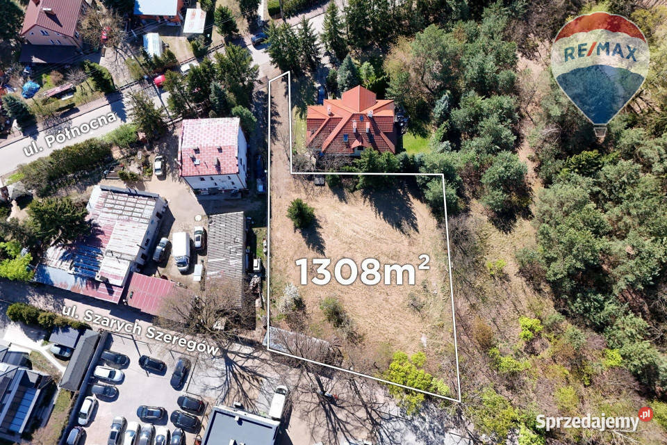 Działka 1308m2 Milanówek utwardzona