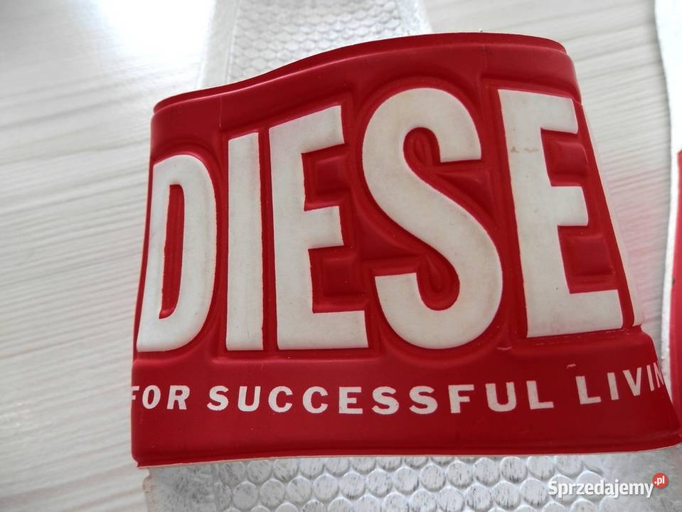 Buty Diesel Męskie Markowe Klapki z Logo 42 Łomża