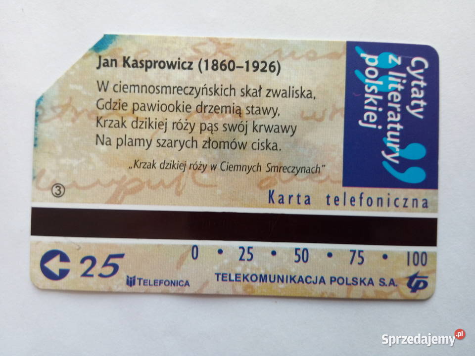Karta telefoniczna cytaty z literatury polskiej