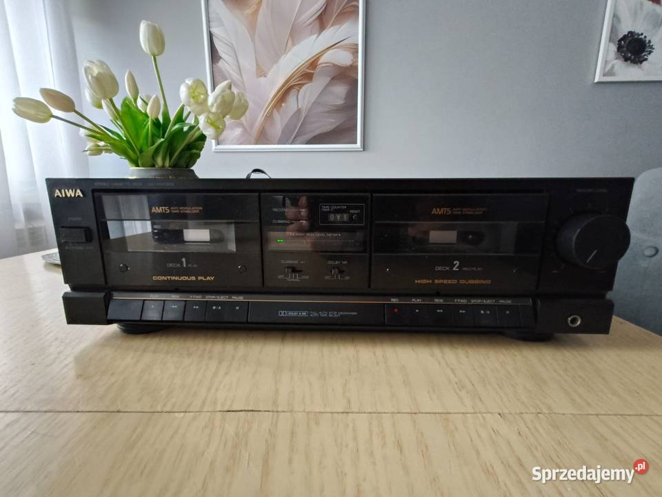 Magnetofon dwukasetowy deck AIWA ADWX333Z made Tychy