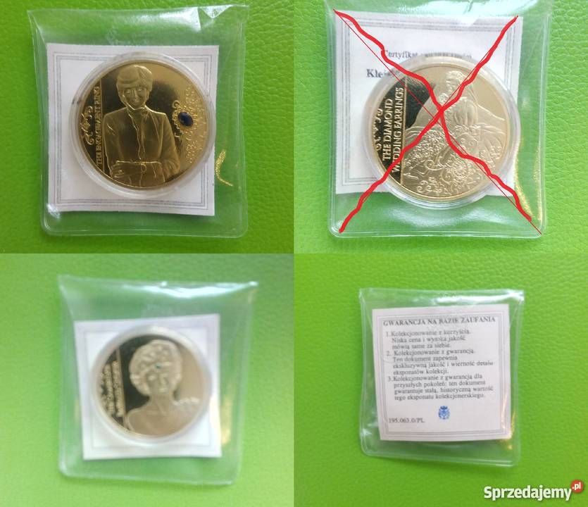 Księżna Diana Pierścień Szafir Złoto CERTYFIKAT Sosnowiec