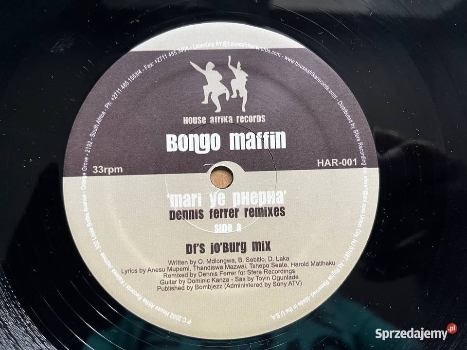 Bongo Maffin Mari Ye Phepha Dennis Ferrer śląskie Błażejowice sprzedam