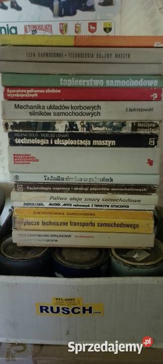Samochodowe Technikum 16 książek 19821983 sprzedam