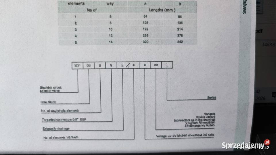 Elektrozawór MOP62 12VDC 12 Bielsko-Biała