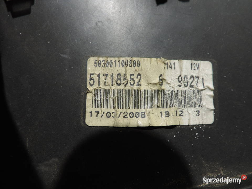 LICZNIK PRĘDKOŚCIOMIERZ FIAT GRANDE PUNTO 14 8V Nowy Sącz