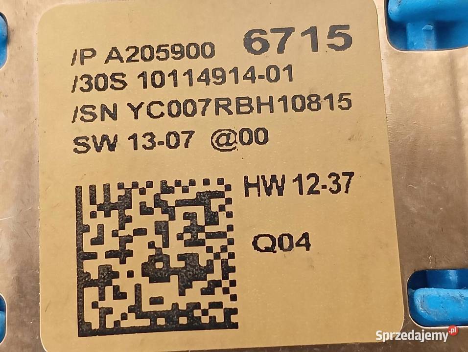 CZUJNIK SENSOR DESZCZU A2059006715 MercedesBenz sprzedam