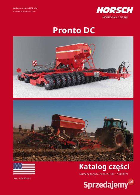 Horsh Pronto 6DC katalog czesci świętokrzyskie Kielce