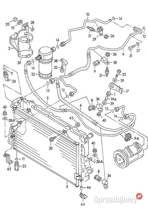 Audi 80 B4 20 ABK 26 ABC 28 AAH V6 Rurka Przewód Dębica