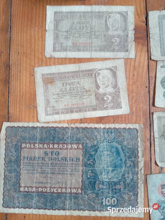 Stare banknoty przedwojnie