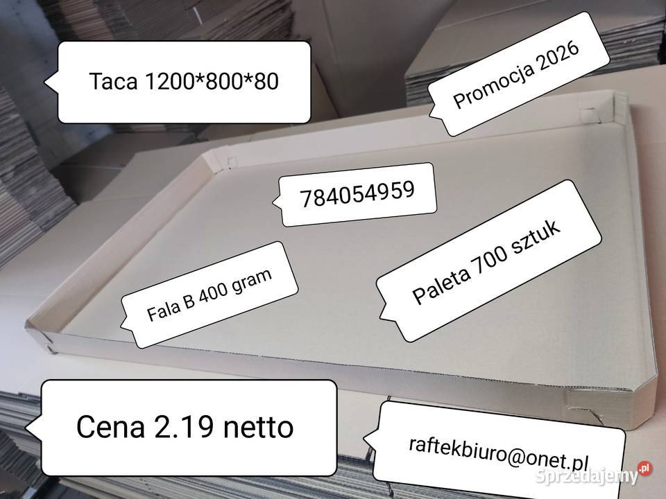 TACA 1200x800x80 KARTON Poczesna
