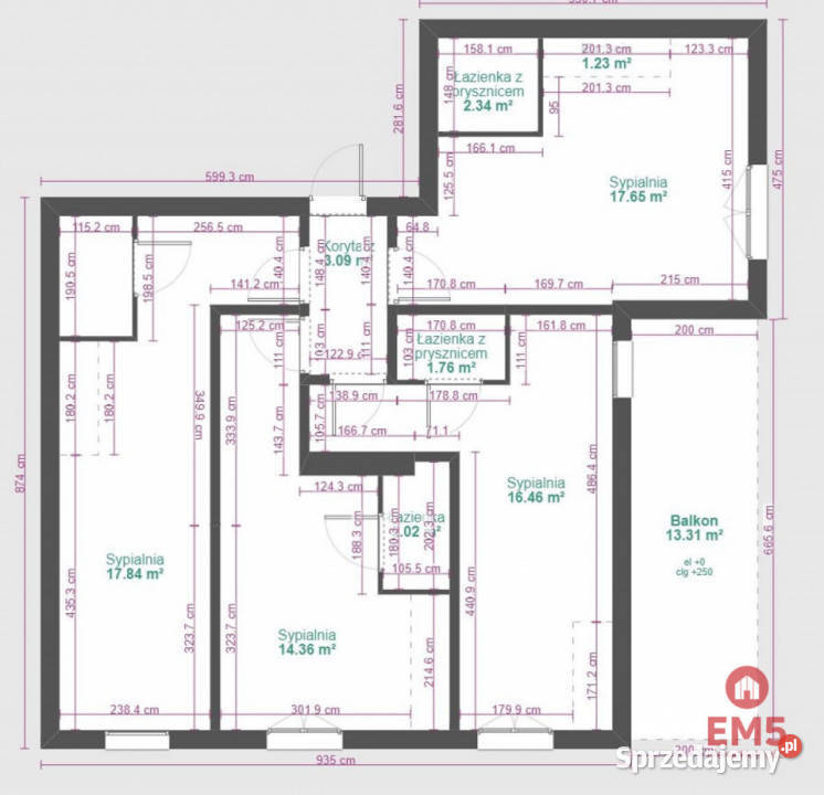 Mieszkanie 80m2 4 pokojowe Białystok