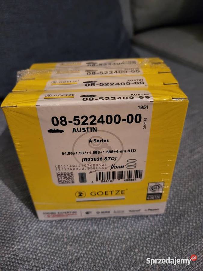 Pierścienie tłokowe 998cc Mini Austin Cooper śląskie Bielsko-Biała sprzedam
