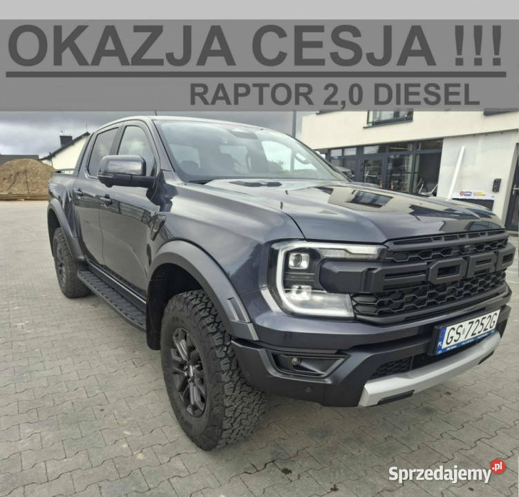 Ford Ranger Raptor Okazja Cesja Nowy Raptor szary zachodniopomorskie Szczecinek