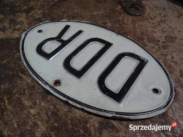 DDR ka tabliczka Trabant Wartburg IFA Barkas org Żary