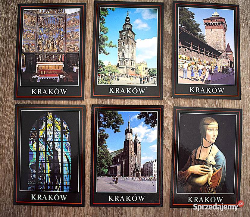 Pocztówki widokówki Kraków 29 sztuk w jednej Antyki, Sztuka, Kolekcje Chełmno sprzedam