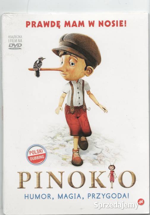 PINOKIO DVD KSIĄŻKA PRAWDĘ MAM W NOSIE POLSKI dubbing Filmy
