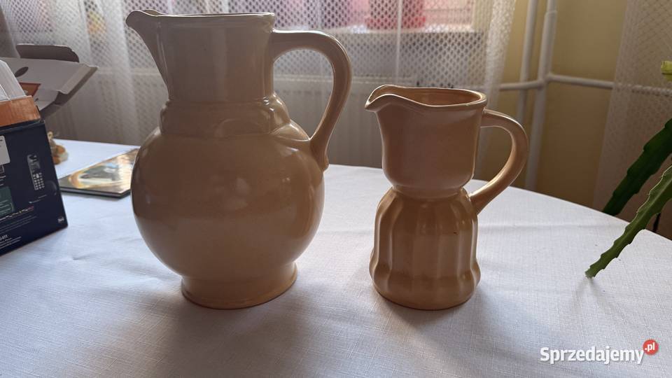 2 dzbanki ceramiczne vintage z Boleslawca Lublin sprzedam