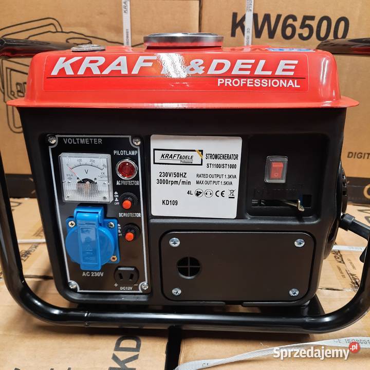 Agregat generator prądu 230V 1200w KraftDele Warszawa