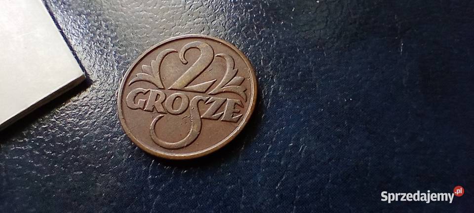 Stare monety 2 grosze 1928 2RP Polska piękna Lesko