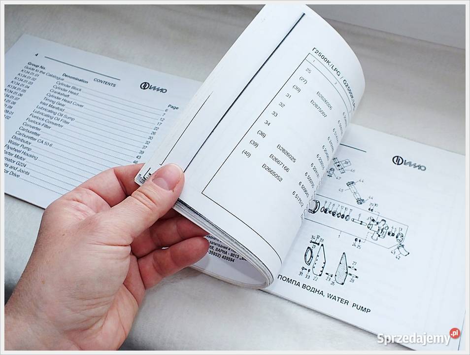 Katalog serwisowy Bułgaria G2500K LPG K134 Żary