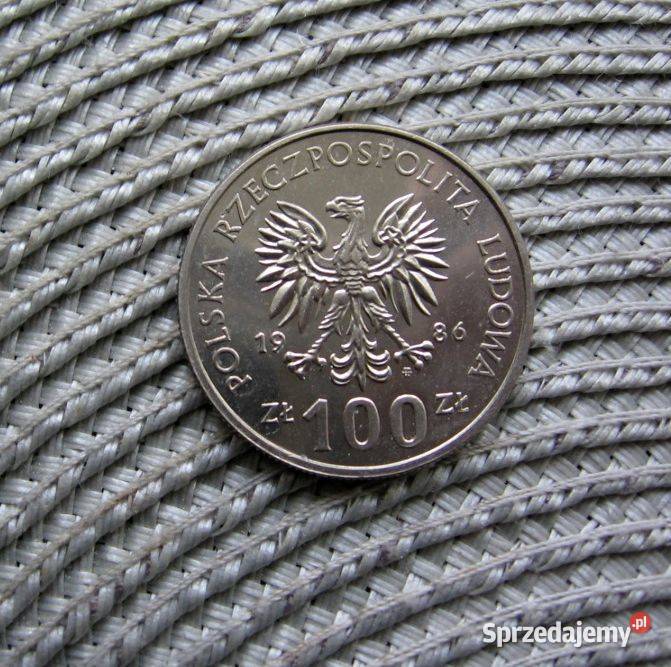 Polska 100 1986r Władysław I Łokietek Piękna