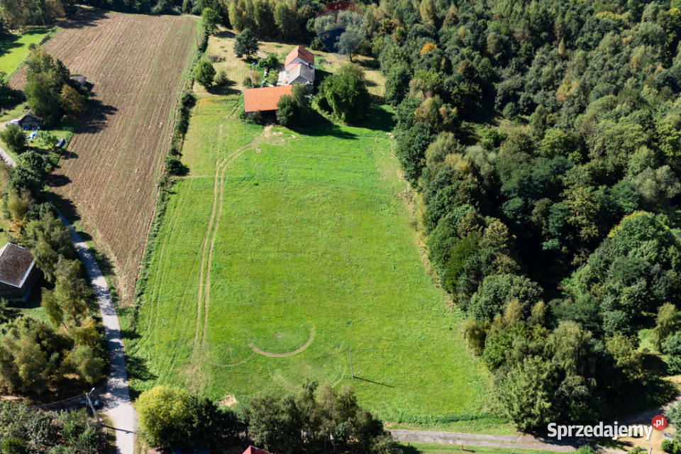 Działka budowlana 70ar media droga asfaltowa małopolskie Marcyporęba