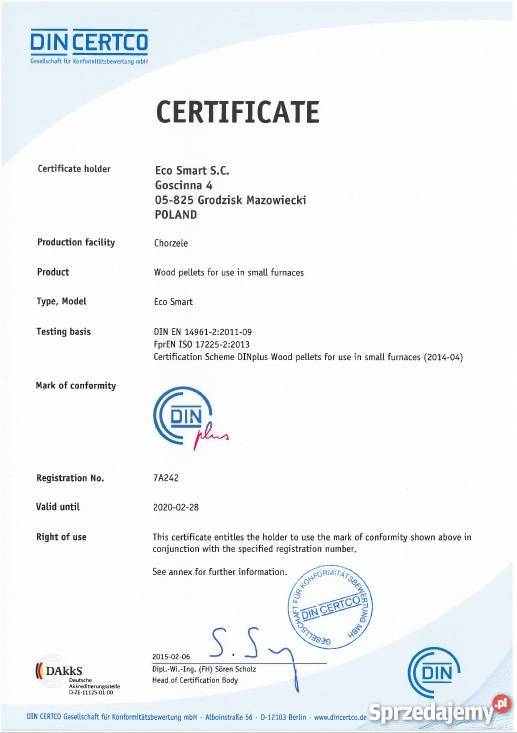 Pellet drzewny DIN Plus pelet deluxe Radonie